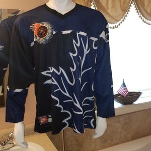 MENS NHL Jersey  Navy Blue and white